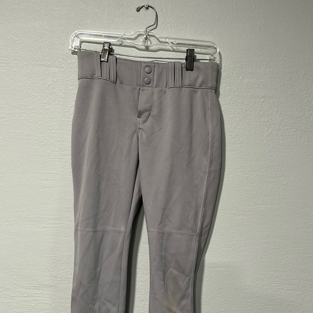 Champion girls light grey softball pants. size girls large